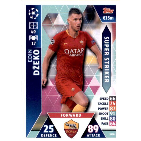 CL1819 - Karte SS10  - Edin Dzeko - Super Striker