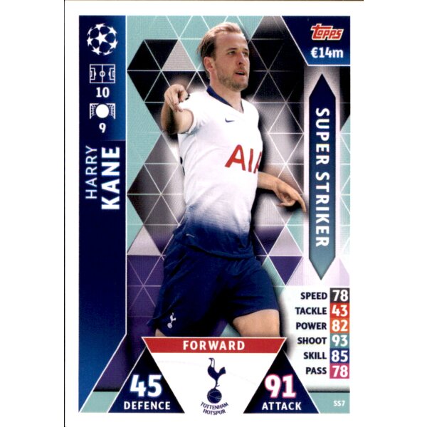 CL1819 - Karte SS7  - Harry Kane - Super Striker