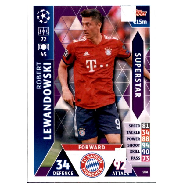 CL1819 - Karte SU8  - Robert Lewandowski - Superstar