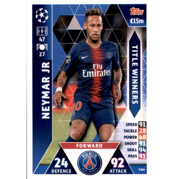 CL1819 - Karte TW9  - Neymar Jr - Title Winner