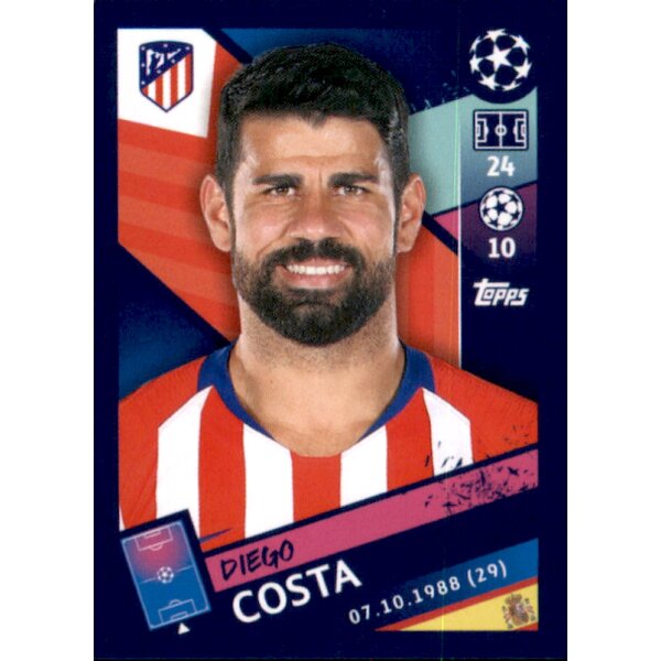 Sticker 40 - Diego Costa - Atletico Madrid