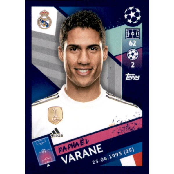 Sticker 49 - Raphael Varane - Real Madrid