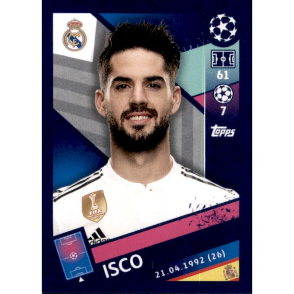 Sticker 52 - Isco - Real Madrid