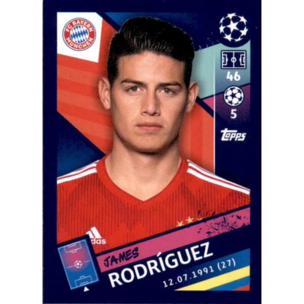 Sticker 93 - James Rodriguez - FC Bayern München