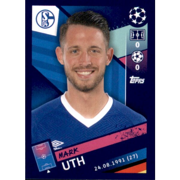 Sticker 114 - Mark Uth - FC Schalke 04