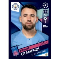 Sticker 162 - Nicolas Otamendi - Manchester City