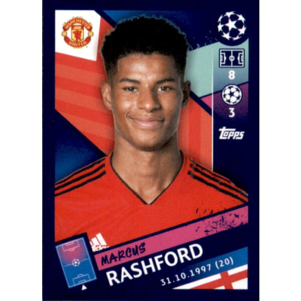 Sticker 191 - Marcus Rashford - Manchester City