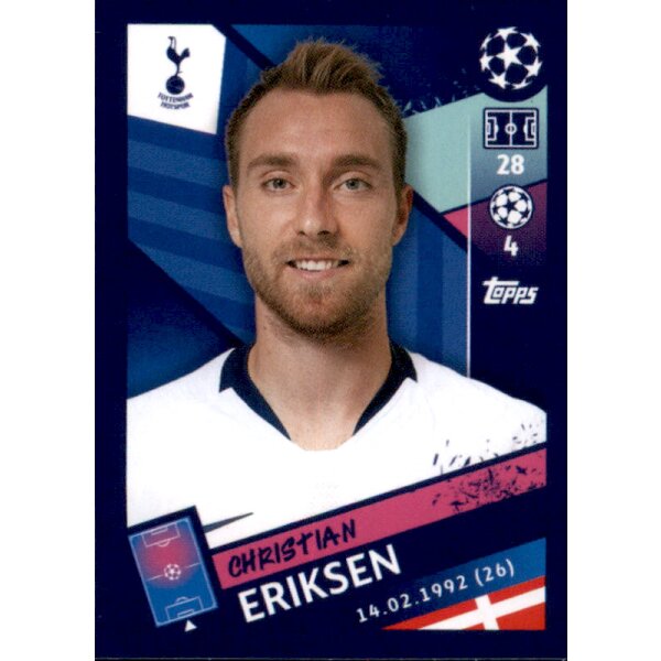 Sticker 206 - Christian Eriksen - Tottenham Hotspur