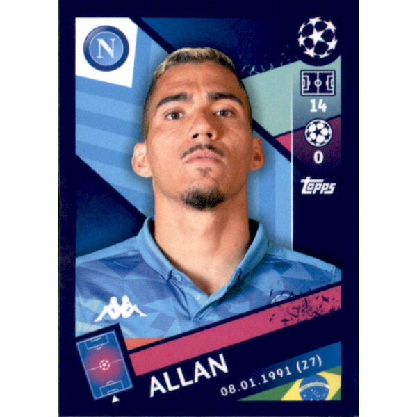 Sticker 262 - Allan - SSC Neapel