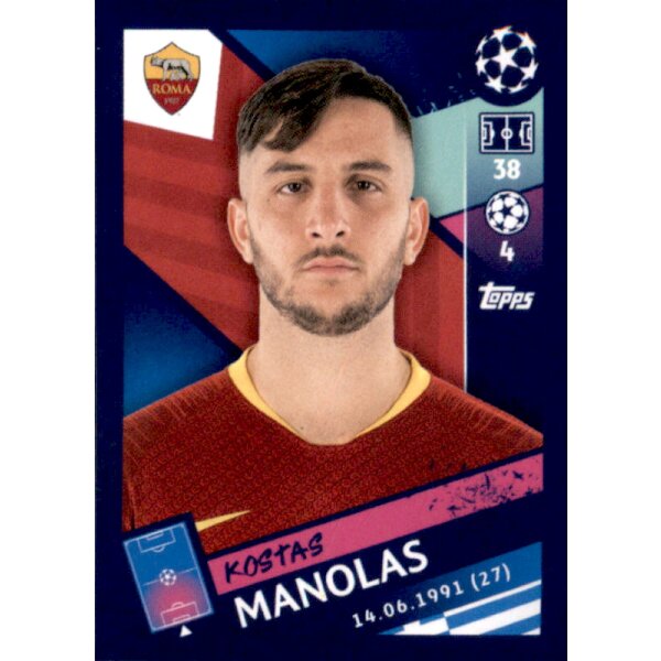 Sticker 277 - Kostas Manolas - AS Roma