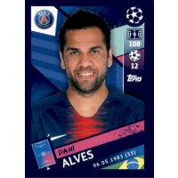 Sticker 315 - Dani Alves - Paris Saint-Germain