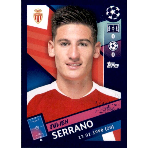 Sticker 335 - Julien Serrano - AS Monaco FC