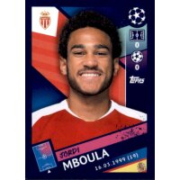 Sticker 343 - Jordi Mboula - AS Monaco FC