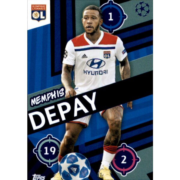 Sticker 348 - Memphis Depay - Olympique Lyonnais