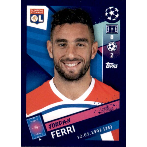 Sticker 357 - Jordan Ferri - Olympique Lyonnais