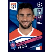 Sticker 357 - Jordan Ferri - Olympique Lyonnais