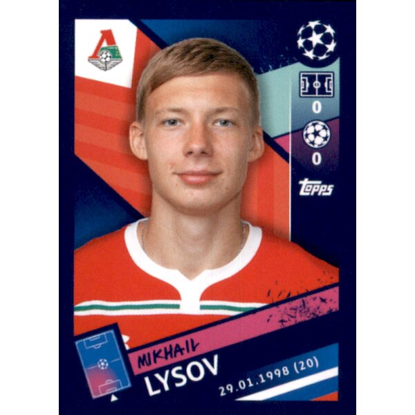 Sticker 371 - Mikhail Lysov - Lokomotiv Moskva