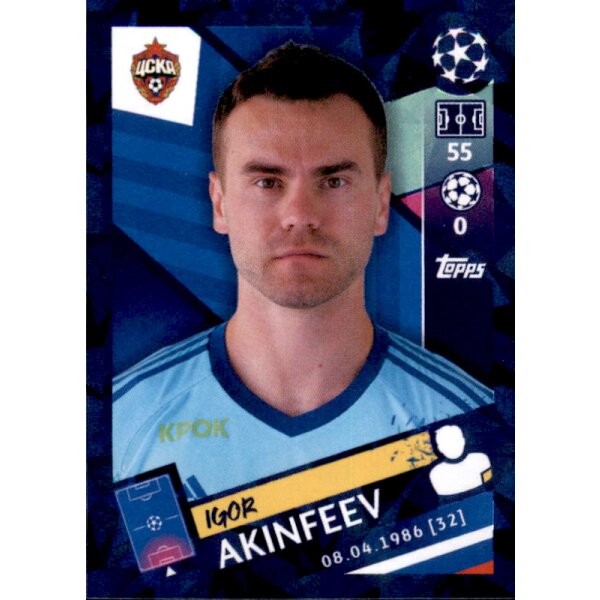 Sticker 385 - Igor Akinfeev - CSKA Moskau