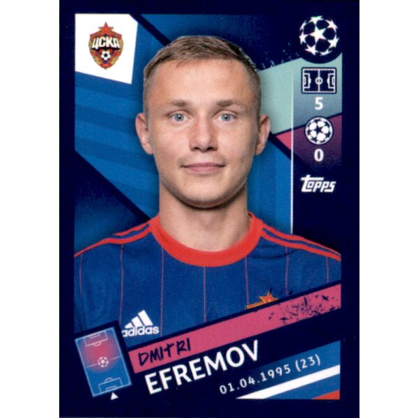 Sticker 398 - Dmitri Efremov - CSKA Moskau