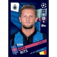 Sticker 451 - Mats Rits - Club Brugge