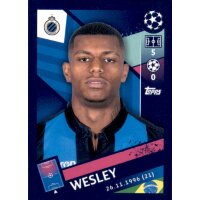 Sticker 457 - Wesley - Club Brugge