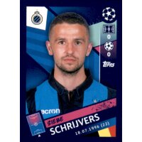 Sticker 458 - Siebe Schrijvers - Club Brugge