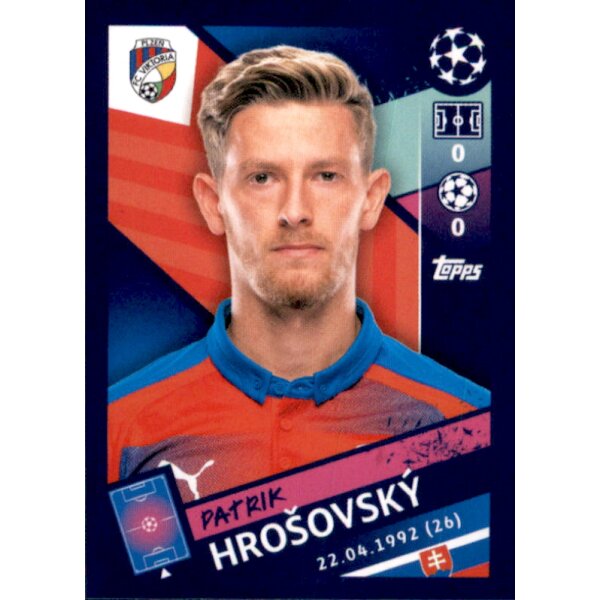 Sticker 489 - Patrik Hrosovsky - FC Viktoria Plzen