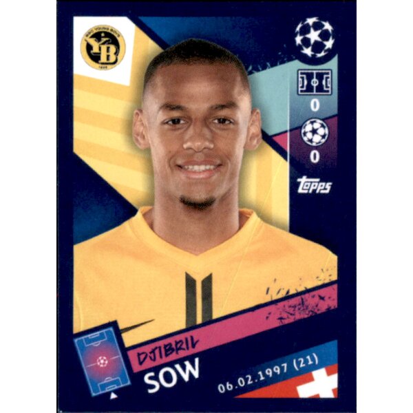 Sticker 553 - Djibril Sow - BSC Young Boys