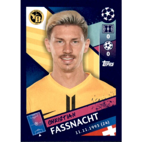 Sticker 554 - Christian Fassnacht - BSC Young Boys