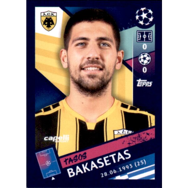 Sticker 589 - Tasos Bakasetas - AEK Athens