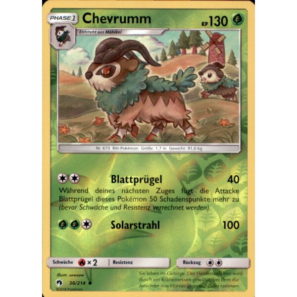 36/214 Chevrumm  - Reverse Holo - Deutsch