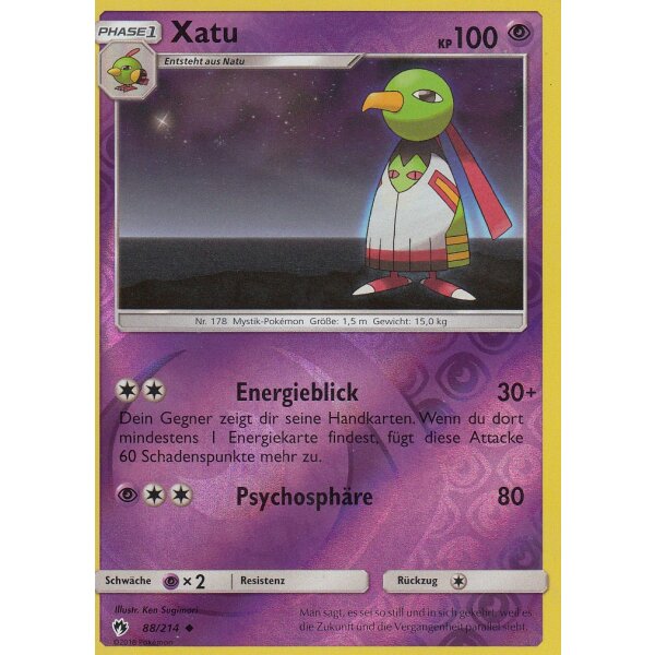 88/214 Xatu  - Reverse Holo - Deutsch