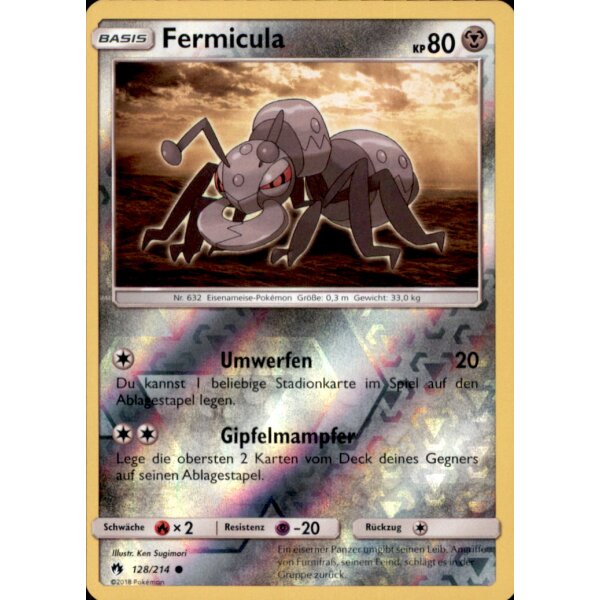 128/214 Fermicula  - Reverse Holo - Deutsch