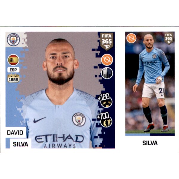 Sticker 54 a/b - David Silva - Manchester City