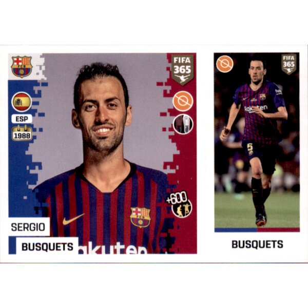 Sticker 87 a/b - Sergio Busquets - FC Barcelona