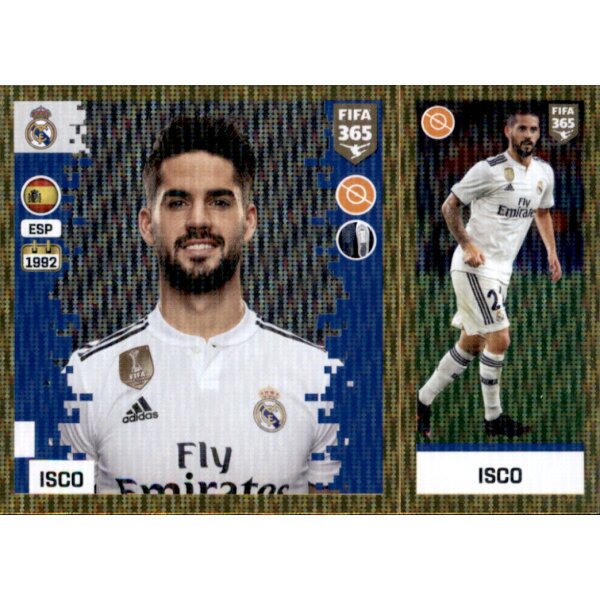 Sticker 107 a/b - Isco - Real Madrid CF