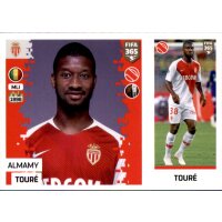 Sticker 130 a/b - Almamy Toure - AS Monaco