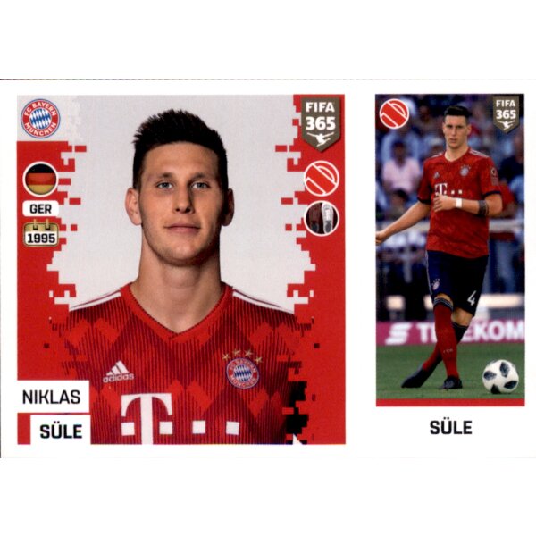 Sticker 163 a/b - Niklas Süle - FC Bayern München