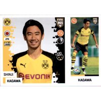 Sticker 186 a/b - Shinji Kagawa - Borussia Dortmund