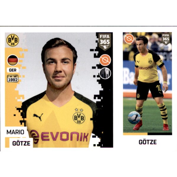 Sticker 187 a/b - Mario Götze - Borussia Dortmund