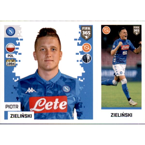 Sticker 250 a/b - Piotr Zielinski - SSC Neapel