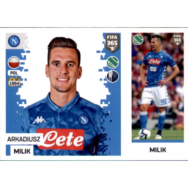 Sticker 254 a/b - Arkadiusz Milik - SSC Neapel