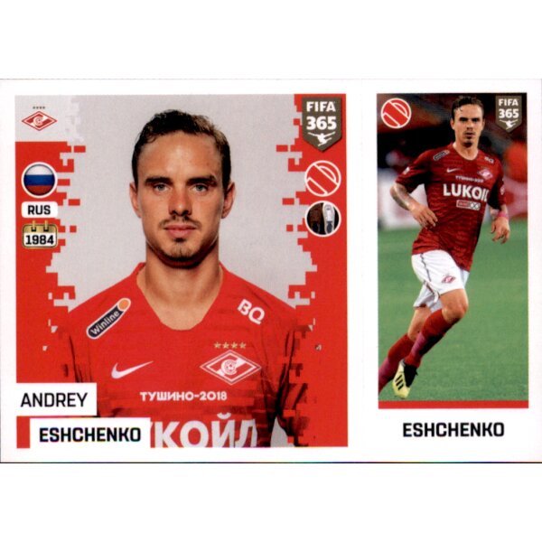 Sticker 291 a/b - Andrey Eshchenko - FC Spartak Moskva