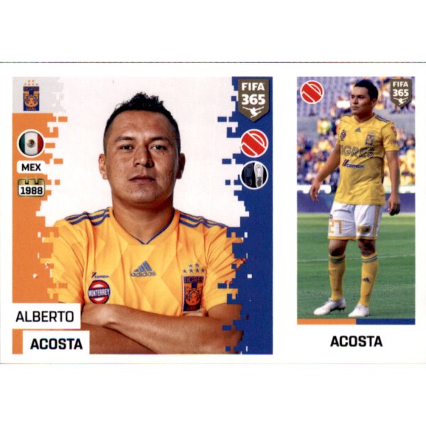 Sticker 388 a/b - Alberto Acosta - Tigres Uanl