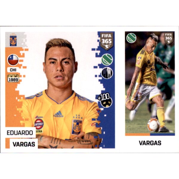 Sticker 397 a/b - Eduardo Vargas - Tigres Uanl