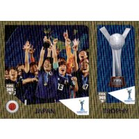 Sticker 445 a/b - Japan / Trophy - U-20 Womens world cup