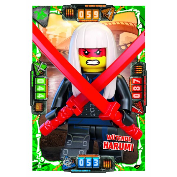 78 - Wütende Harumi - Schurken Karte - LEGO Ninjago SERIE 4