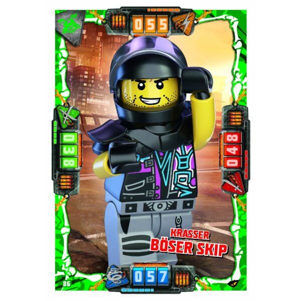 86 - Krasser Böser Skip - Schurken Karte - LEGO Ninjago SERIE 4