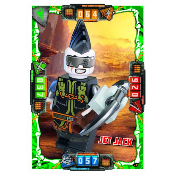 98 - Jet Jack - Schurken Karte - LEGO Ninjago SERIE 4