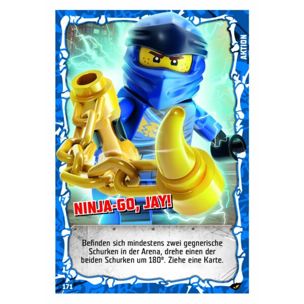 171 - NINJA-GO, Jay! - Aktionskarte - LEGO Ninjago SERIE 4